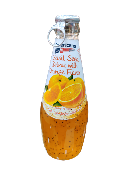 Basil Seed Drink ( Orange Flavour)