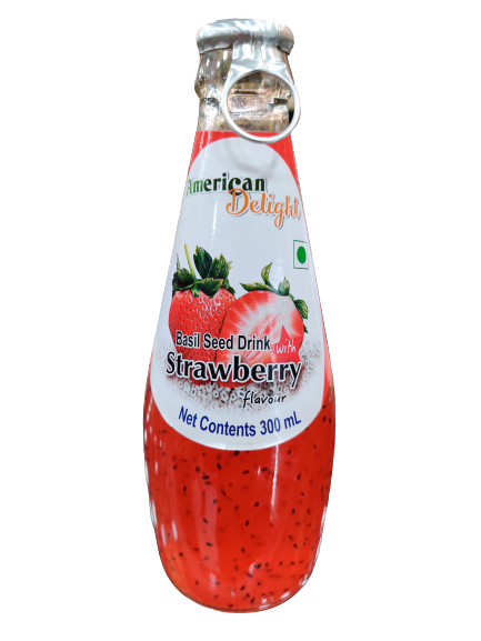 Basil Seed Drink ( Strawberry Flavour)