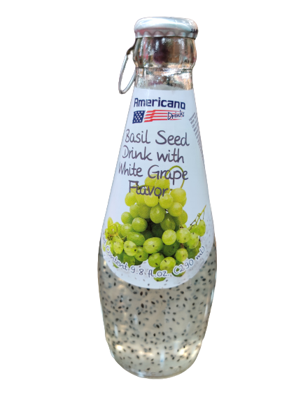 Basil Seed Drink ( White Grape Flavour)